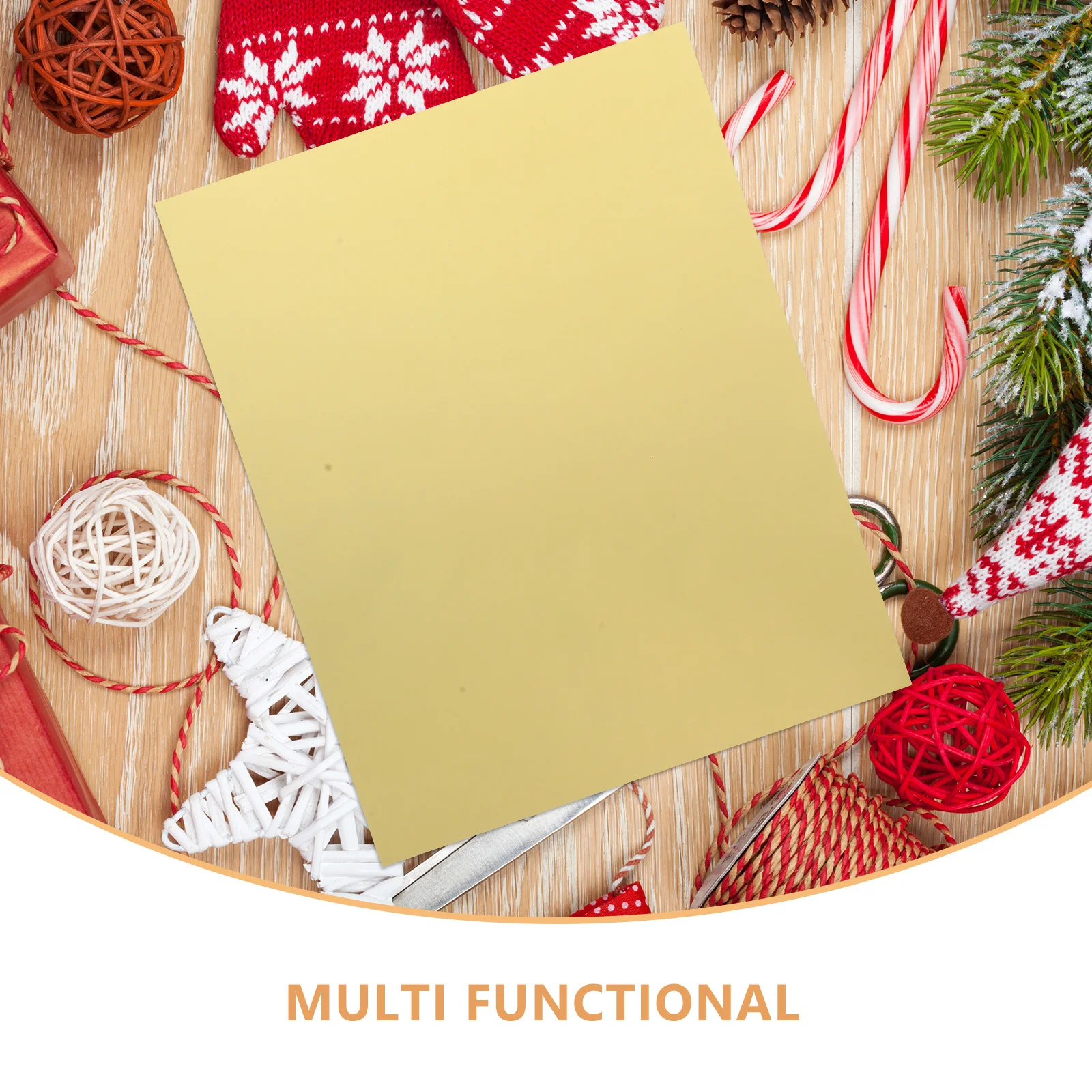 10 قطعة بطاقات معدنية ذهبية من جانب واحد لدعوات الحرف اليدوية ذاتية الصنع مستلزمات ورق قصاصات وأعياد الميلاد وحفلات الزفاف