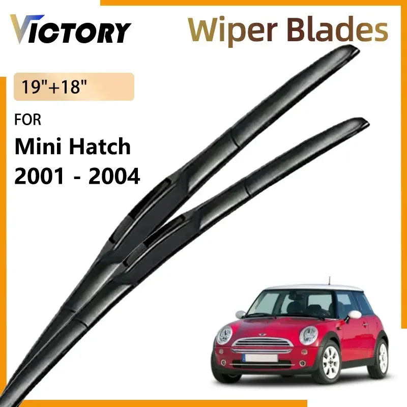 

For Mini Hatch Cooper S One D R50 R53 2001 - 2004 2003 2002 Accessories Front Wiper Blades Windshield Windscreen Window Brushes