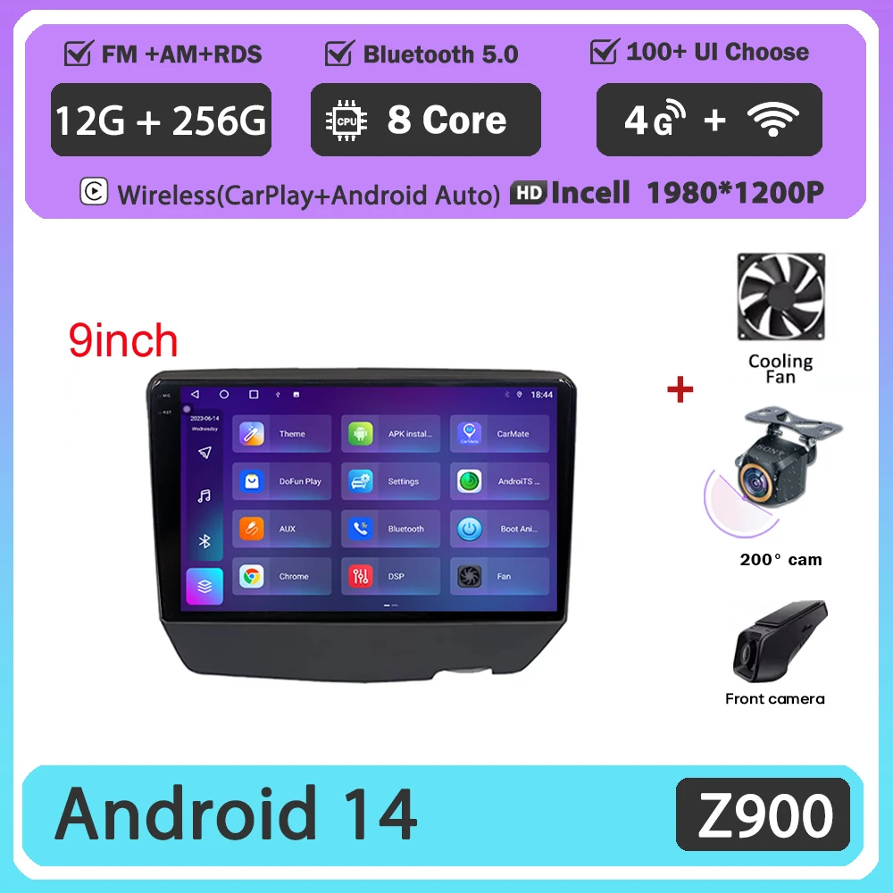 Android 16 Voor Toyota Vitz Yaris Echo 1999-2005 Carplay Auto Radio Multimedia Video Player Navigatie GPS Geen 2Din 2 Din DVD