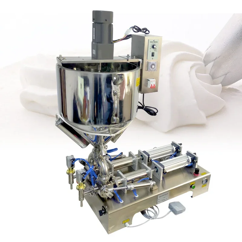 Paste Filling Machine Anti Drip Precise Filling Machine Double Head Pneumatic Filling Machine