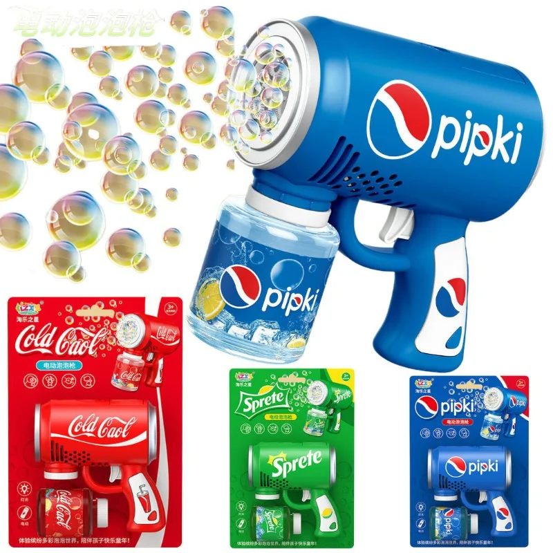Machine à bulles pistolet à bulles Solution enfant automatique musique lumière portable table fabricant de bulles cadeau pour fête d'anniversaire en plein air