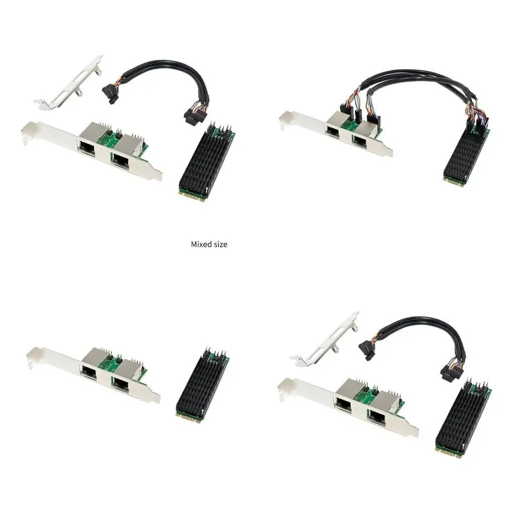

Y1UB Двухпортовый сетевой адаптер 2,5 Гбит/с 2-портовый RJ45 для настольной игровой карты