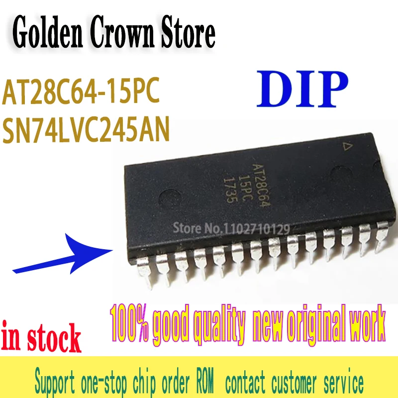 5pcs/lot AT28C64-15PC AT28C64-15PI AT28C64 DIP-28 100%  new original In Stock