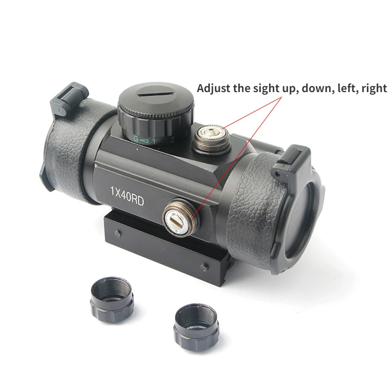 1X40 2X40 3X42 3X44RD Tactical Hunting Red Green Dot Sight Scope Optics Riflescope Fit 11/20mm Rail Collimator Sight