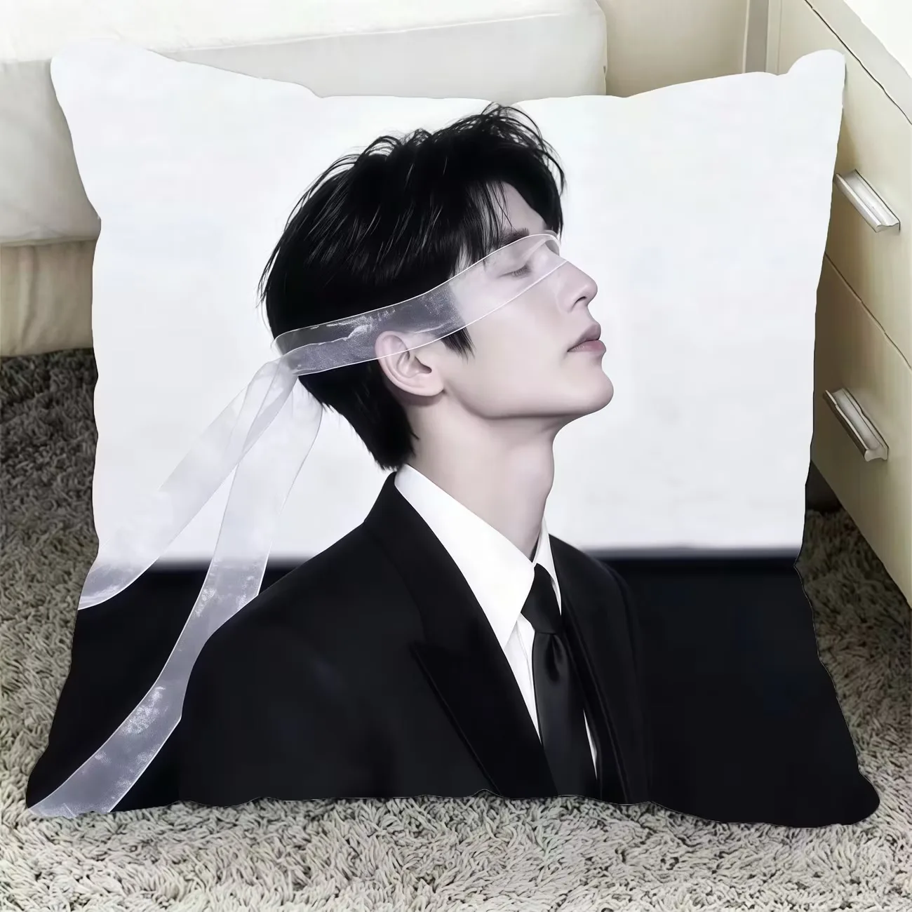 Zhang Linghe Wang Churan Photo Pillowcase TV Over Do Mu Rong Jing Yi Ren Susu Drama Stills Home Car Sofa Decor Cushion Cover
