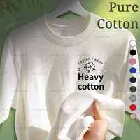 Men's T Shirt Solid Color Breathable Tee Summer Cotton Women Short Sleeve Top Oversized Loose Casual O-Neck Unisex Male Hip Hop