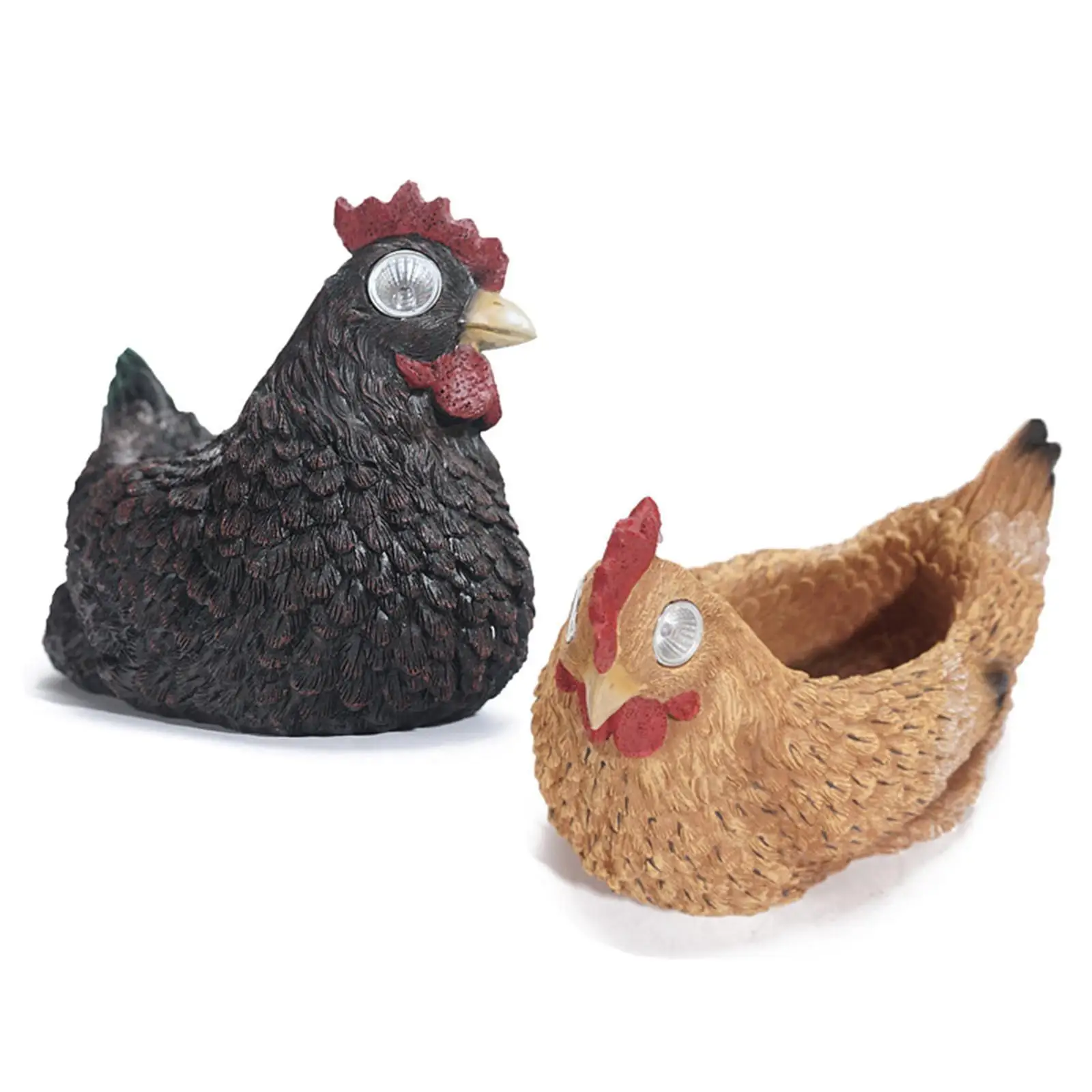 

Hen Flower Pot Balcony Solar Powered Night Light for Indoor Backyard Office