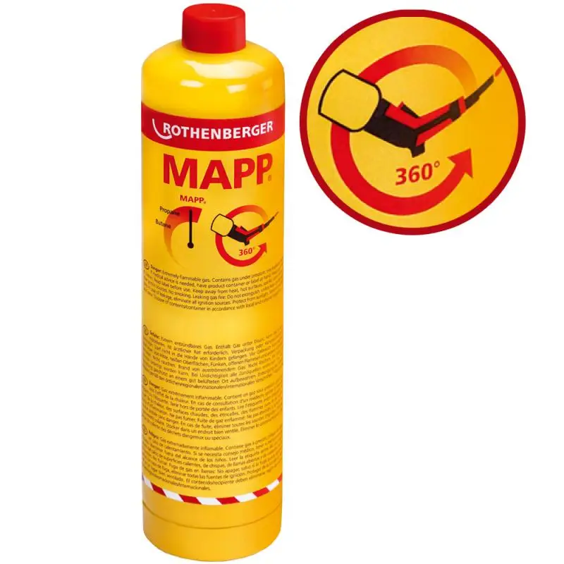 مراجعات مفصلة لـ Mapp Gas Pro 360° لمحركات الـ 400 سيلندر GR R35539 ROTHENBERGER