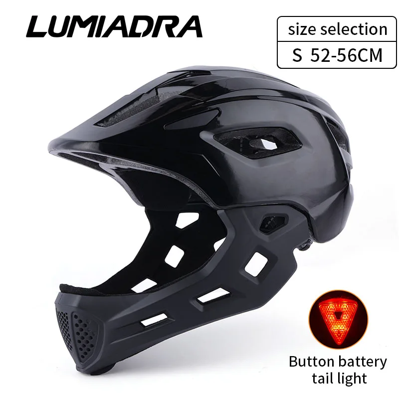 

Lumiadra Kids Full Face Bicycle Helmet Detachable Child Safety Bike Helmets for Cycling Balance Roller Skating Head Protection