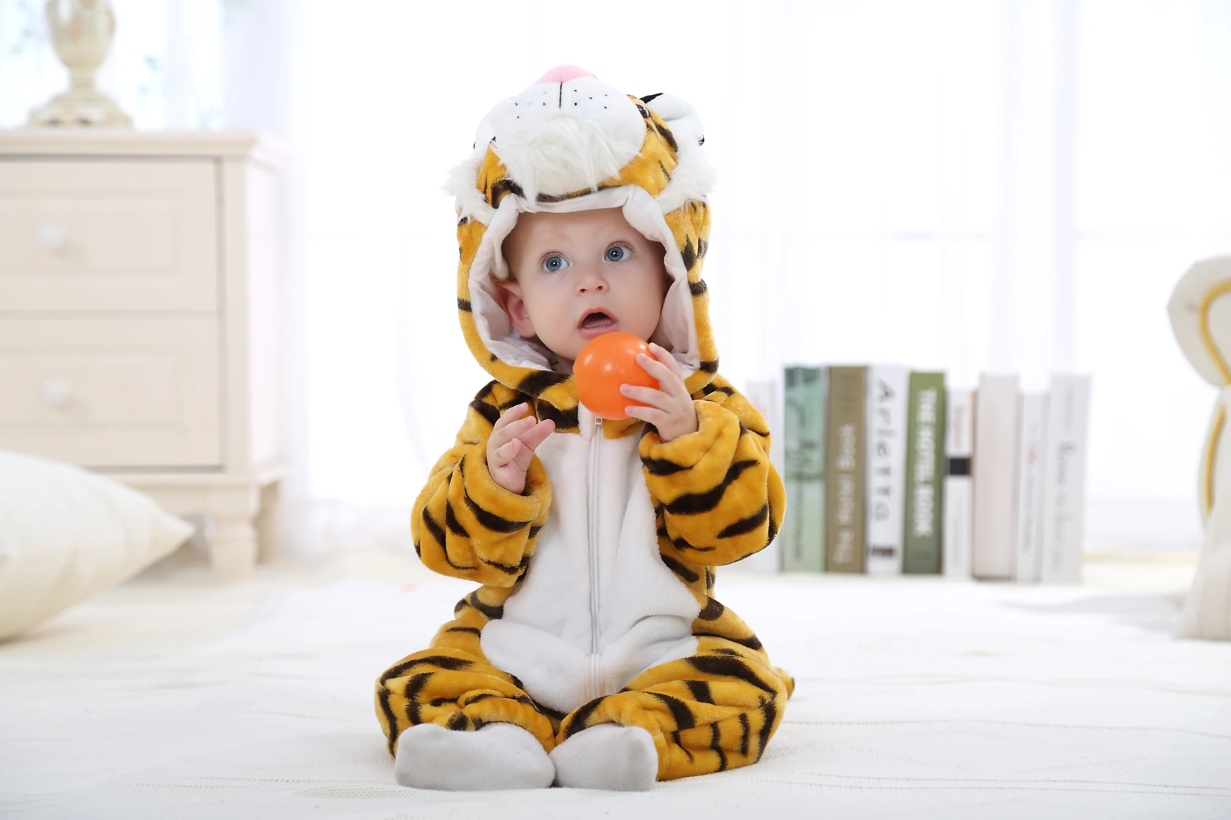 Kigurumi Stram pler Pyjama für Kleinkinder Kinder Tiger Dinosaurier Winter kostüme für Kinder Jumps iuts Flanell niedlichen Baby Stram pler