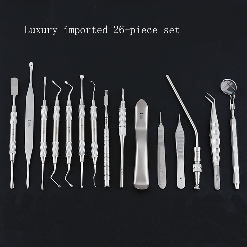 Implant 26 sets of dental implants kits implant dental kits surgical kits suction saliva tube instruments tools