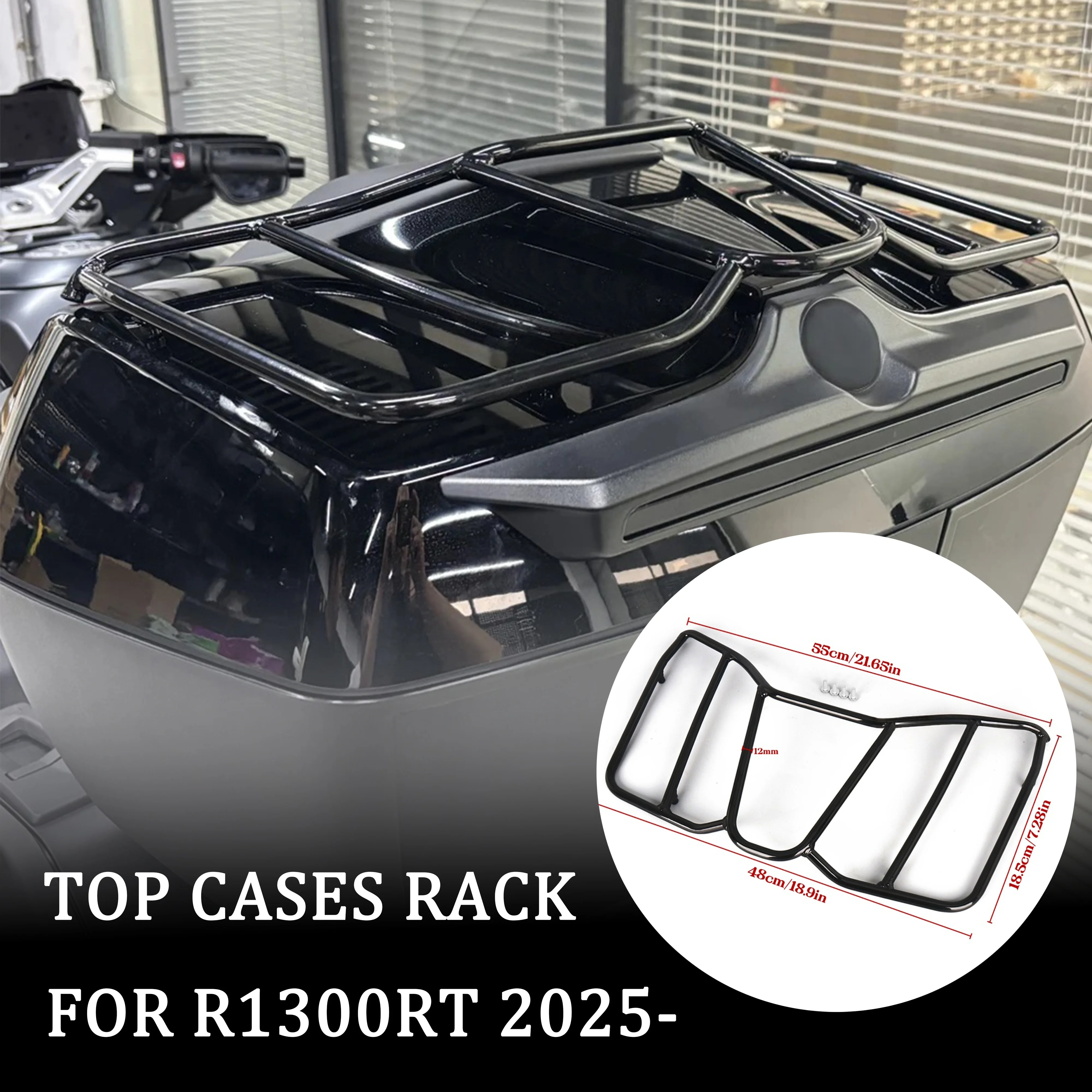 For BMW R1300RT R1300 RT R 1300 RT 1300RT 2025-2026 Motorcycle Accessories Black CNC Aluminum Tour Pack Trunk Luggage Top Rack
