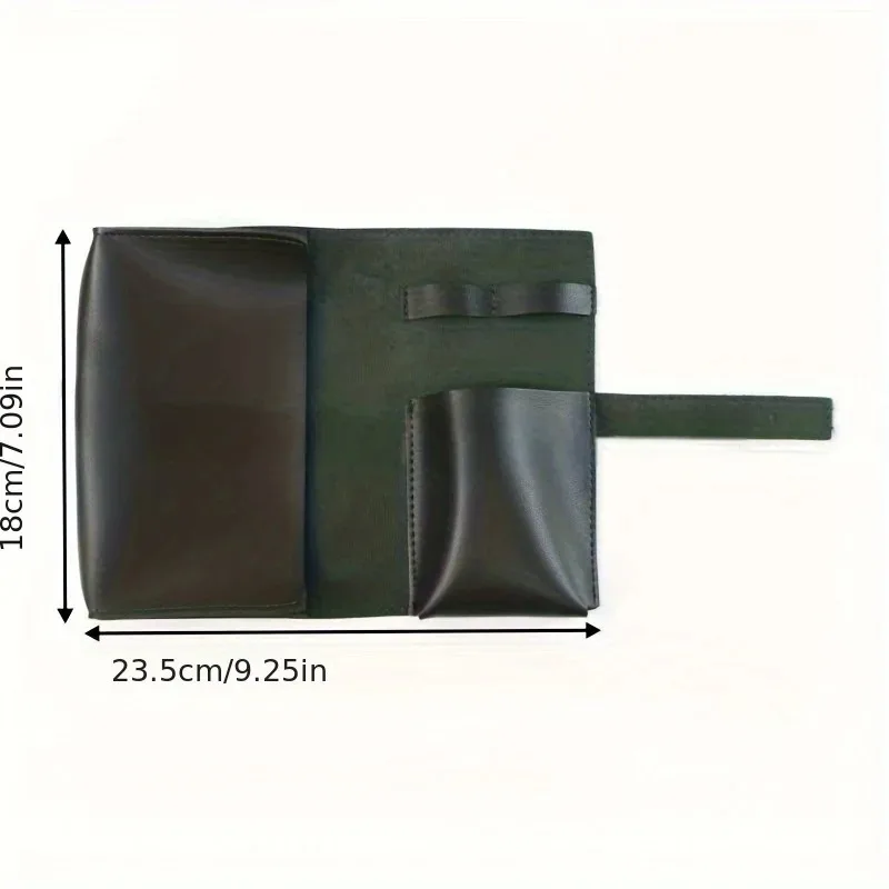 Picture 6: 1pc PU Leather Multi-Compartment Organizer-Portable Tech School Accessories Case for Cables,Chargers,Pens-Durable Travel Storage