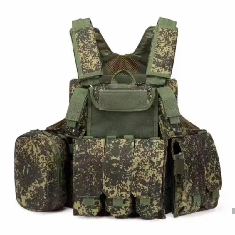 

Rssian EMR Little Green Man Tactical Vest Camouflage Vest Molle System Vest Shooting Outdoor Sports Vest Protection