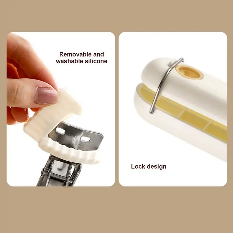 Pinza per ciotola, pinza per piatto, utensile da cucina, pinza anti-caldo in acciaio inossidabile, clip per ciotola per spostare piatti caldi o ciotole
