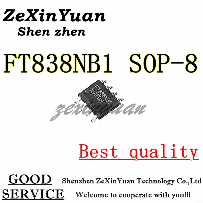 10 peças 100% novo chipset original ft838nb1 FT838NB1-RT sop-8