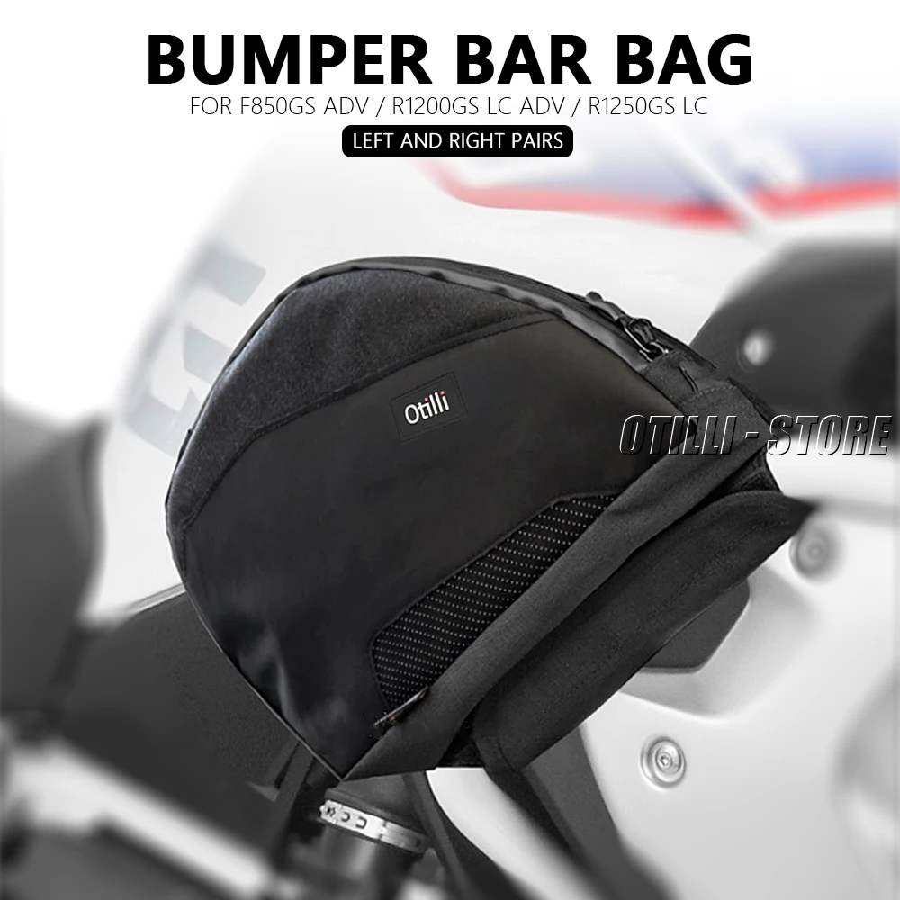 For BMW G 310 GS R1200GS LC R1250GS F 850 GS Adventure Saddlebag Frame Crash Bars Waterproof Bag Bumper Placement bag Logo