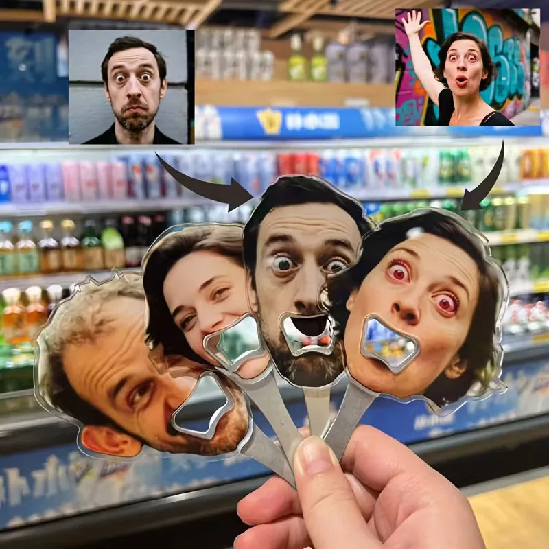 Picture 5: 1/5pcs customized personalized bottle opener, customized picture suitable for birthdays, parties, anniversaries