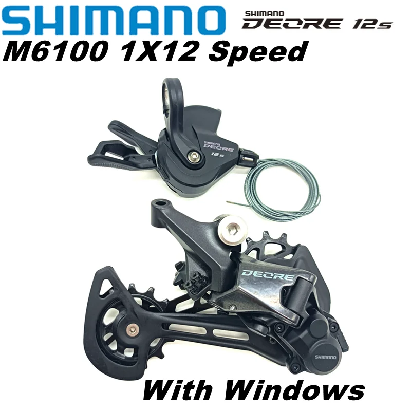 SHIMANO DEORE M6100 12 speed Groupset Shifter SL-M6100-R Rear Derailleur RD-M6100-SGS Original parts for MTB bike