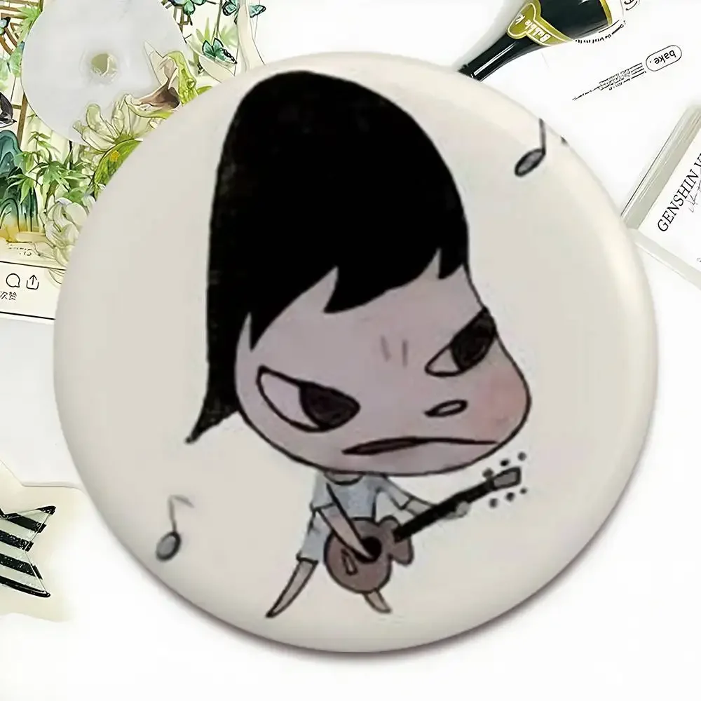 Y-Yoshitomo N-Nara Y2K Ästhetische Weiche Button-Pins Lustige „I Love D-Domo“-Abzeichen-Pins für Freunde, Rucksäcke, Sammlerzubehör – Detail 8