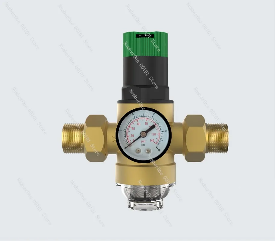 Tap water pre-pressure reducing valve filter, household pressure control and pressure regulation filter integrated valve