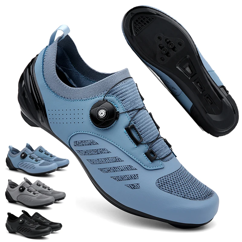 

Breathable Professional Cycling Shoes Racing Road Bike SPD Cleat Shoes Ultralight Self-Locking MTB Bicycle Sneakers Unisex