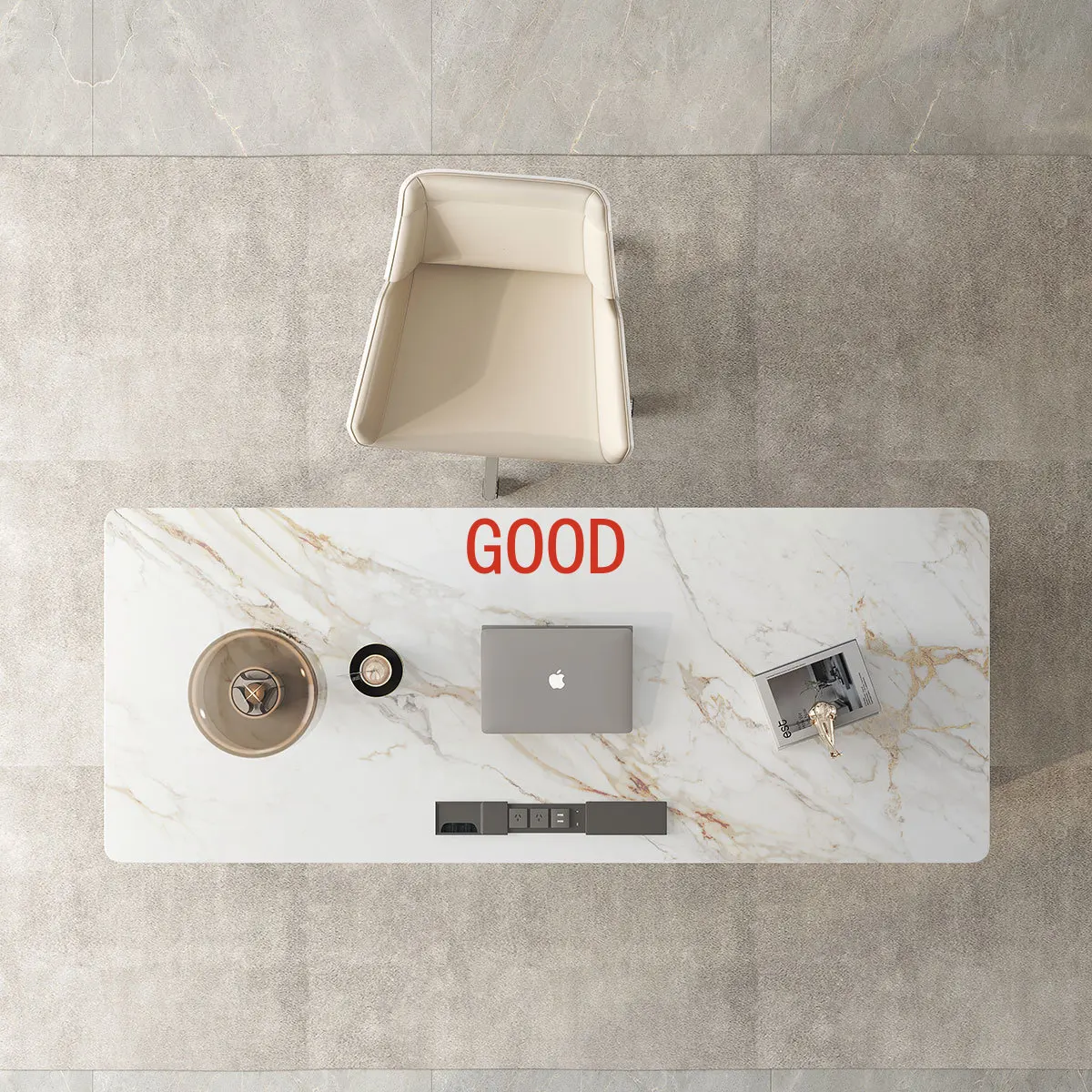 スラブロック付きのモダンなライティングデスク,スカンジナビアの書斎,高級オフィスデスク,コンピューターと家庭,小さなアパート