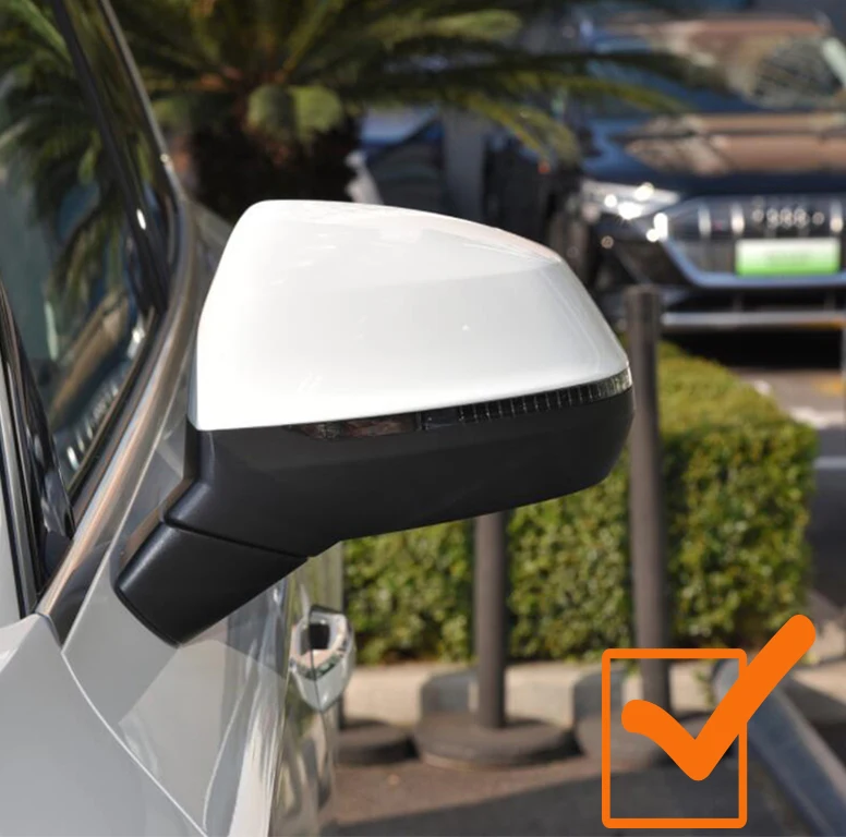 ABT style Black side mirror cover replacement For Audi Q5 Q5L SQ5 Q7 SQ7 FY 4M 45 50 55 60 TDI TFSI S line Sline 2016-2020