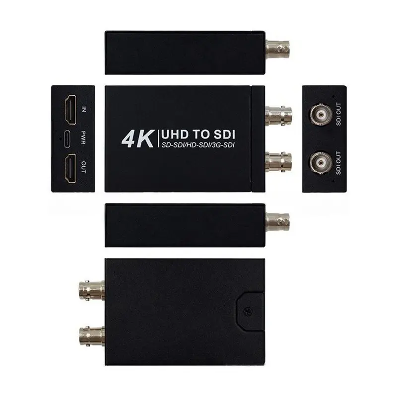 New Arrivals-HDMI To Dual-Channel SDI 4K UHD Converter Auto Format Detection Support For SD-SDI/HD-SDI/3G-SDI Extender