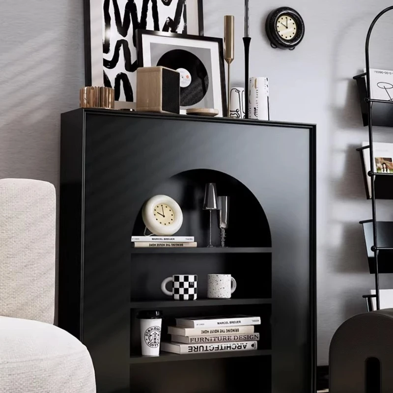 

Modern simple entrance fireplace French decorative cabinet background wall Nordic entrance entrance corridor display locker