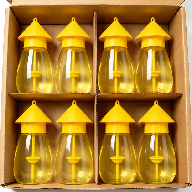 5-1PCS Wasp Traps Waterproof Hanging Hornets Trap for Indoor Outdoor Reusable Garden Fruit Flower Fly Catcher Pest Control Tool