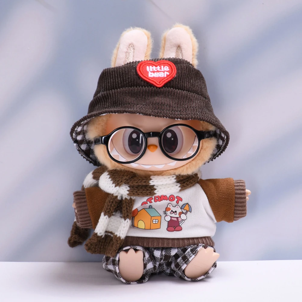 

17cm Mini Doll Clothes Outfit Accessories Doll Cute Clothes Dolls Accessories for Labubu V1 V2