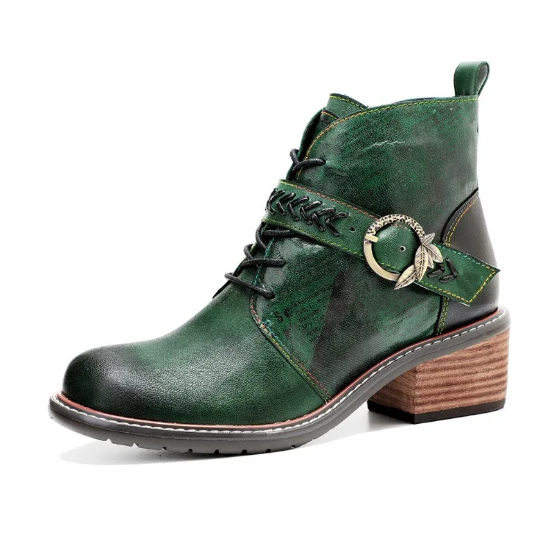 

Новинка 5 см из овчины, большие размеры, осенне-весенние ботильоны до середины икры, женские ботильоны на молнии, женская этническая модная женская обувь