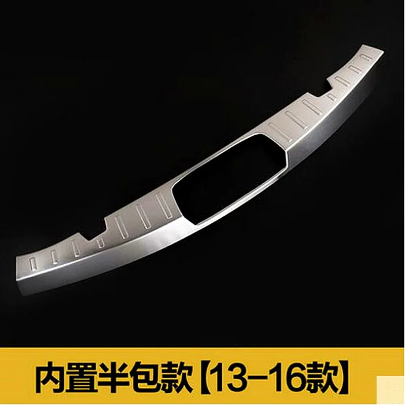 For Ford Explorer Rear Plate Modification 2013 2014 2015 16 Stainless steel Rear Outer & Inner Bumper Protector Door Sill Plate