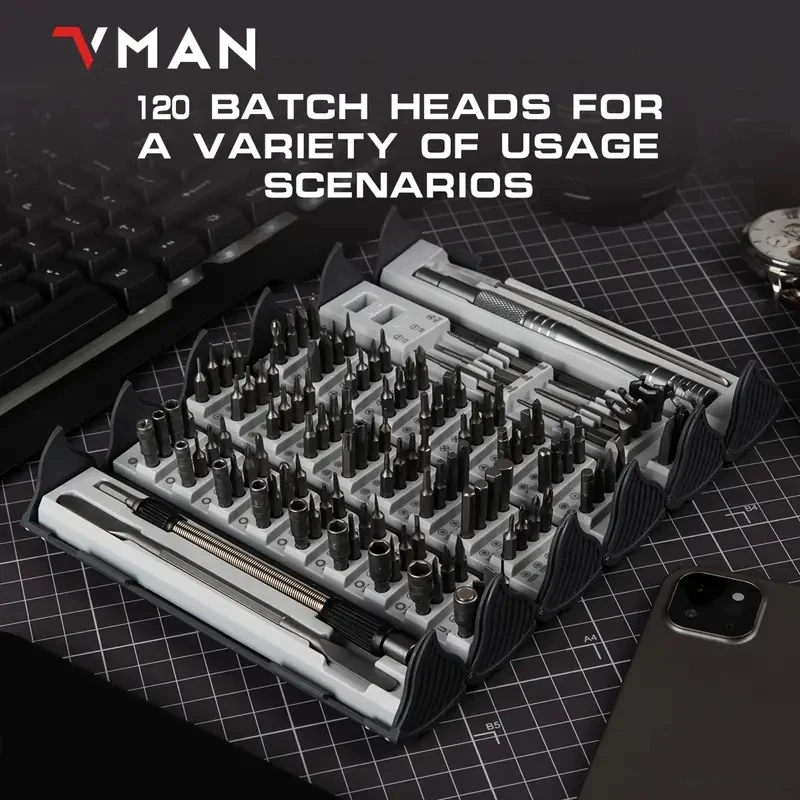 128in1 Screwdriver set, wide range of Screwdriver heads, Ultimate Hand Tool Kit for Small Appliance Repair and Diy