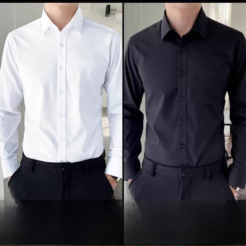 

Busin Casual Long Sve White irt Мужская Slim Fit Photoaphy Base irt Нет фирменной версии с подставкой