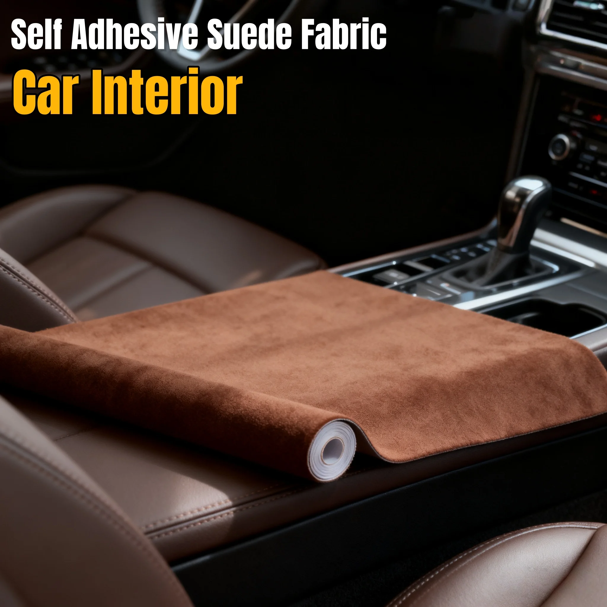 

Self-Stick Suede Material Easy Cut Peel and Stick Suede Fabric for Headboard Shelf Lining Sofa Repair Car Interior AB Pillar