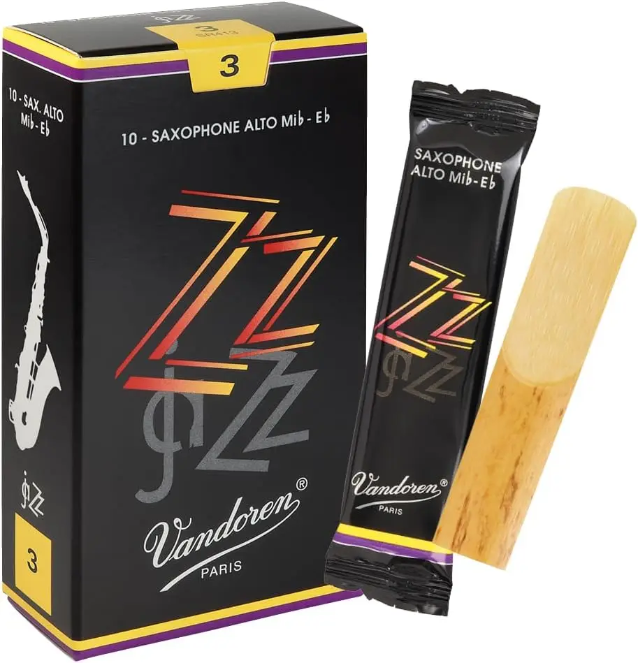 Alto Saxophone Reeds Strength 3, Box of 10 - High-Quality Reed for Smooth Sound