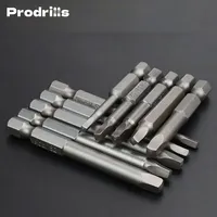 Prodrill Magnetic Square Screwdriver Bits Set 50/65mm S2 Steel Hand Tools