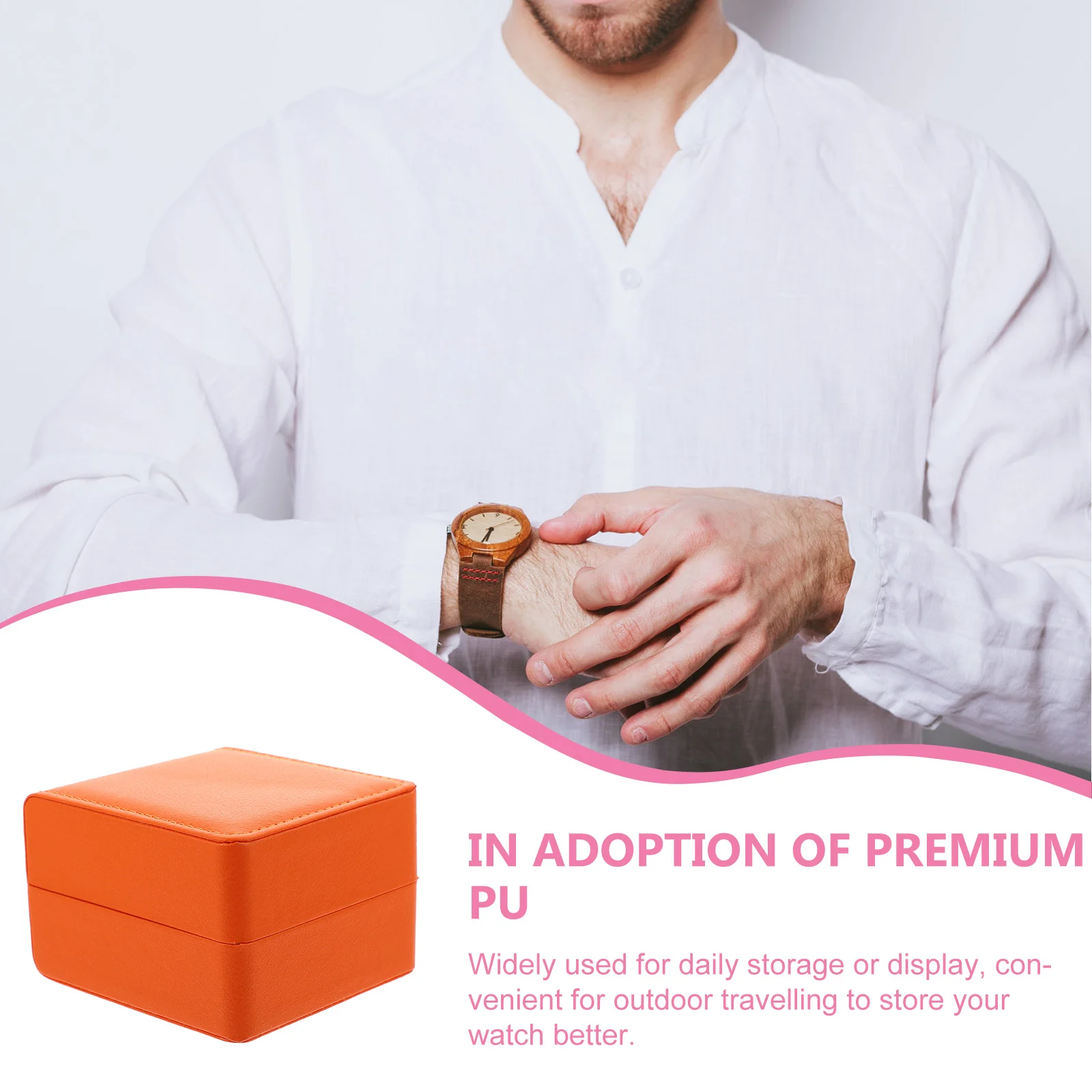 Watch Storage Box Travel Organizer Case Carrying Pouch Desktop Display Gift Presentation