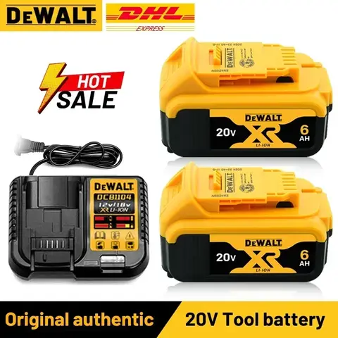 New 100% Original 6Ah 20V Original Dewalt Power Tool Battery DCB206  DCB206 20V Battery DCB205 DCB200