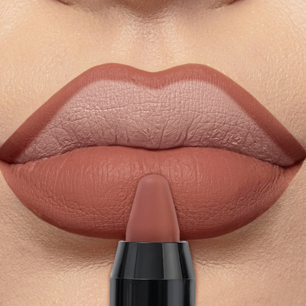 Matbruine Lipliner Potlood Blijvende Waterdichte Nude Contouren Lippen Vorm Krijt Lippenstift Pigment Hydraterende Lip Make-Up Cosmetisch