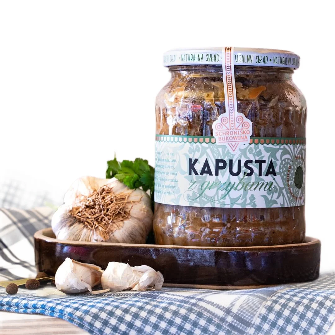 Kapusta z grzybami 600g - Schronisko Bukowina