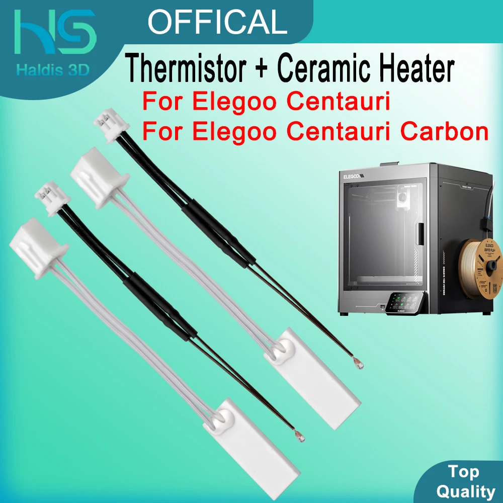 

For Elegoo Centauri Hotend Kit Thermistor Ceramic Heater Upgraded Heating Element Thermal Sensor For Centauri Carbon 3D Printer