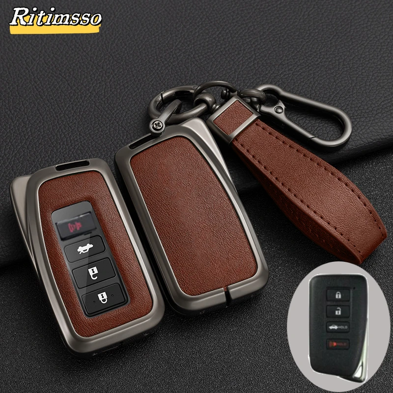 Metal Car Remote Key Case Shell Cover Fob For Lexus NX IS RX ES GX LX LS UX GS 200 260 300 350 NX200 NX300 RX350 ES300 Keyless