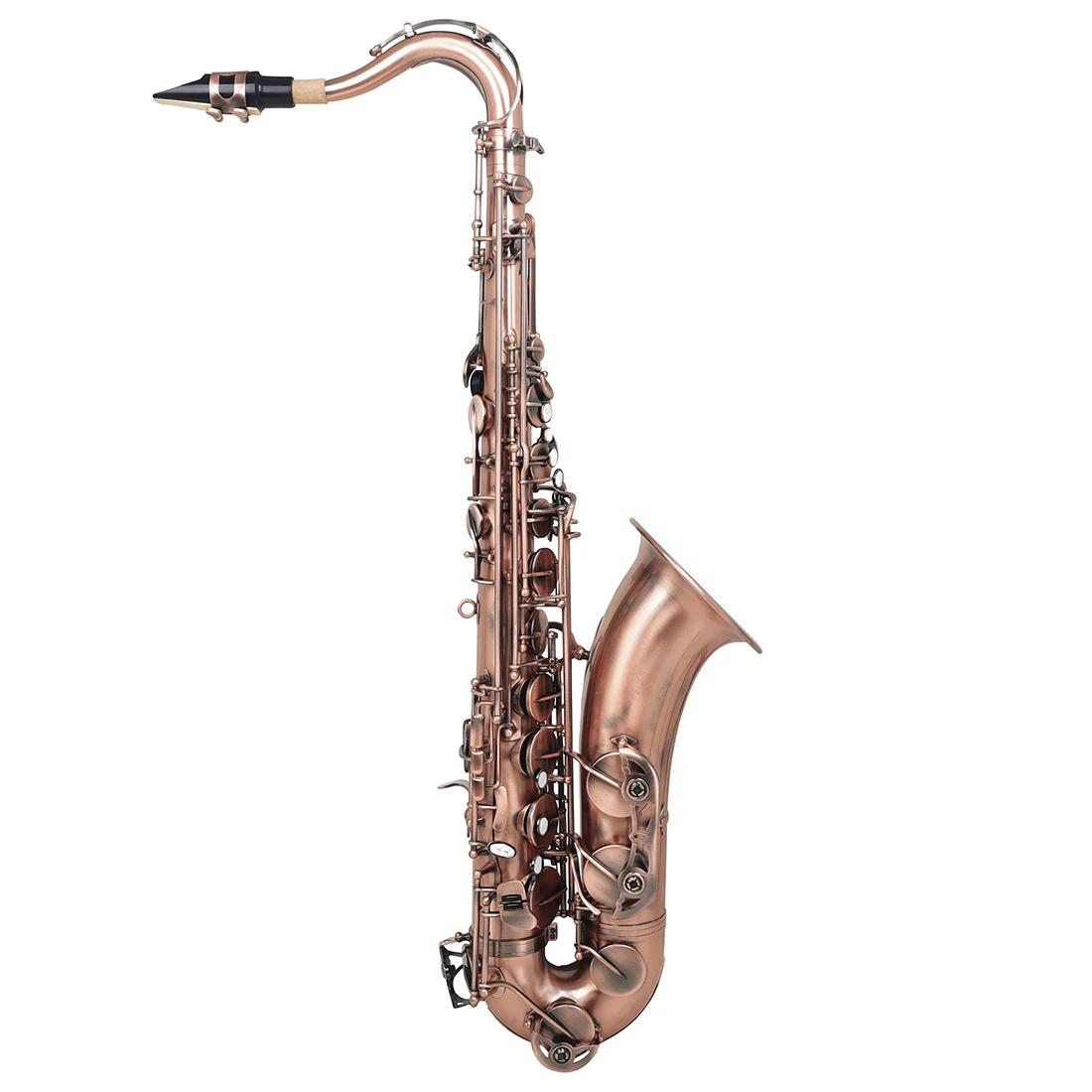 Tenor Saxophone Professional Lowering B-Tone Brass Tube Carved Accept OEM Retro Saxophone