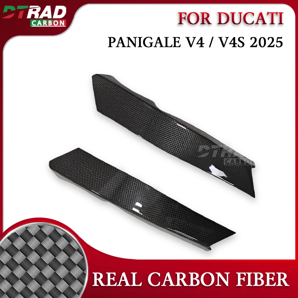 

For New DUCATI PANIGALE V4 / S V4S 2025 Carbon Fiber Accessories Motorcycle Frame Tank Ornamental Cover Side Panel Fairing Kit