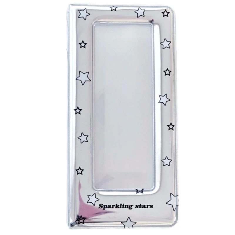

Stylish Photo Card Holders Binder with Colorful Star Pattern Plastic Photo Booth Frame Album for Photo Strips