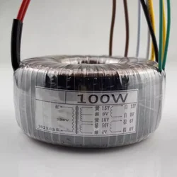 100W Dual 24V Ring Transformer 220V Input Toroidal Transformer Power Amplifier Transformer .