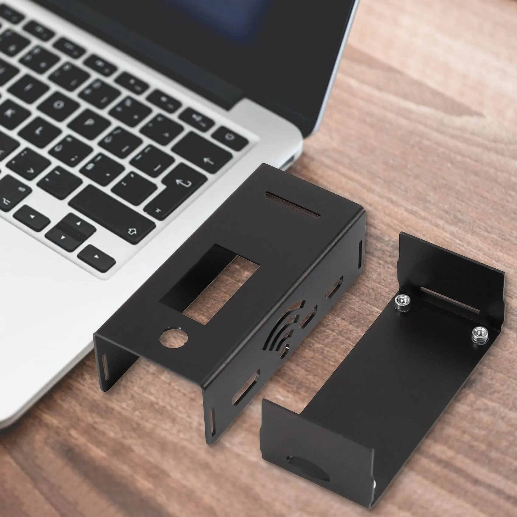 Aluminium Alloy Case for MMDVM Hotspot Expansion Rainsun Board Radio Station Wifi Voice Modem Raspberry Pi W Black